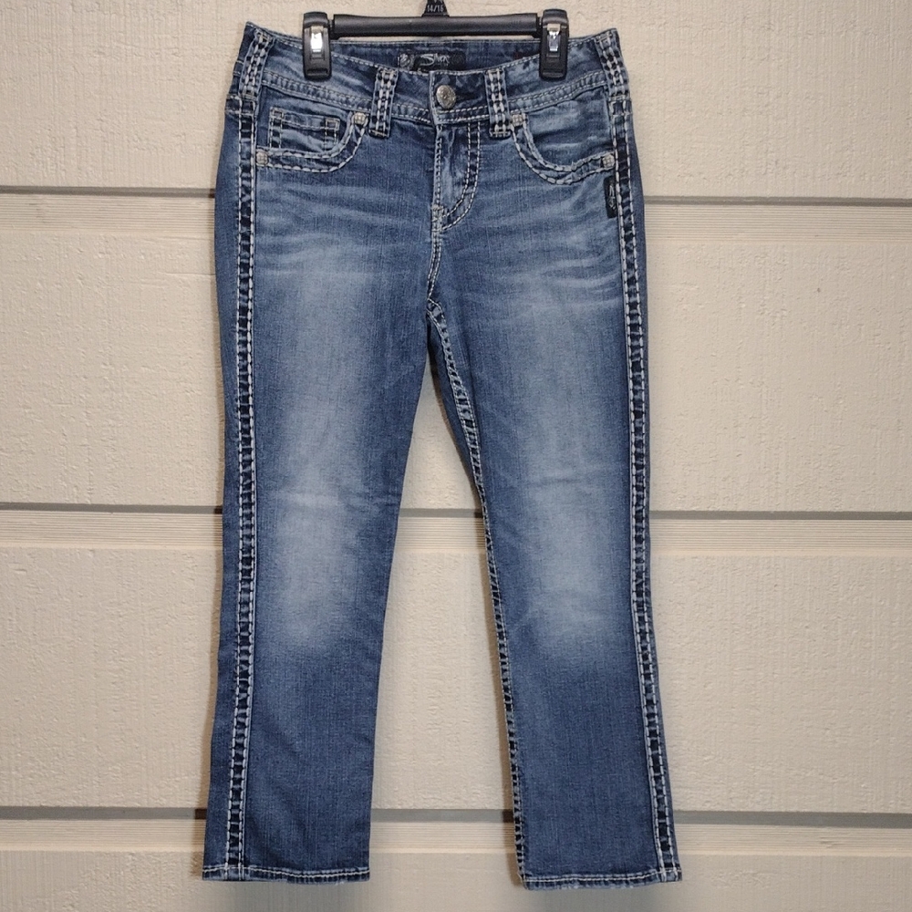 Silver Suki Mid Capri Jeans W28
